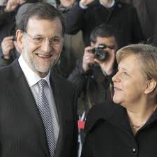Mariano Rajoy con Ángela Merkel