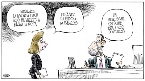 La agencia Fitch baja la nota...