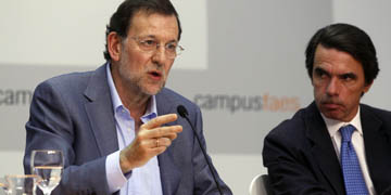 Mariano Rajoy y J.M. Aznar