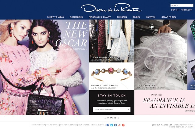 Web de Oscar de la Renta