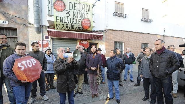 Manifestación anti-desahaucio