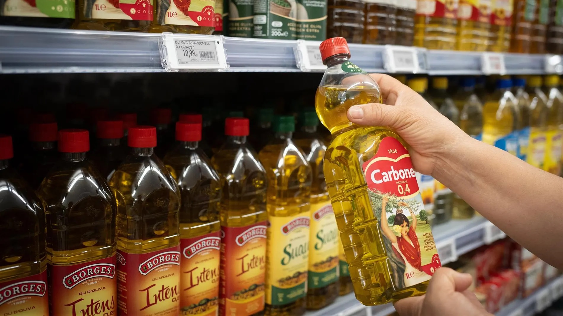 Así quedará el precio del aceite de oliva con la rebaja del IVA a partir del 1 de julio en Mercadona, Lidl, Carrefour…